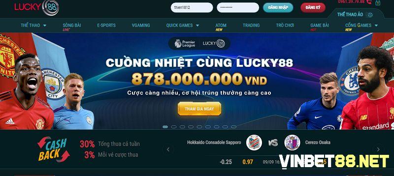 Lucky88 đã có hơn 15 năm kinh nghiệm trên thị trường cá cược online